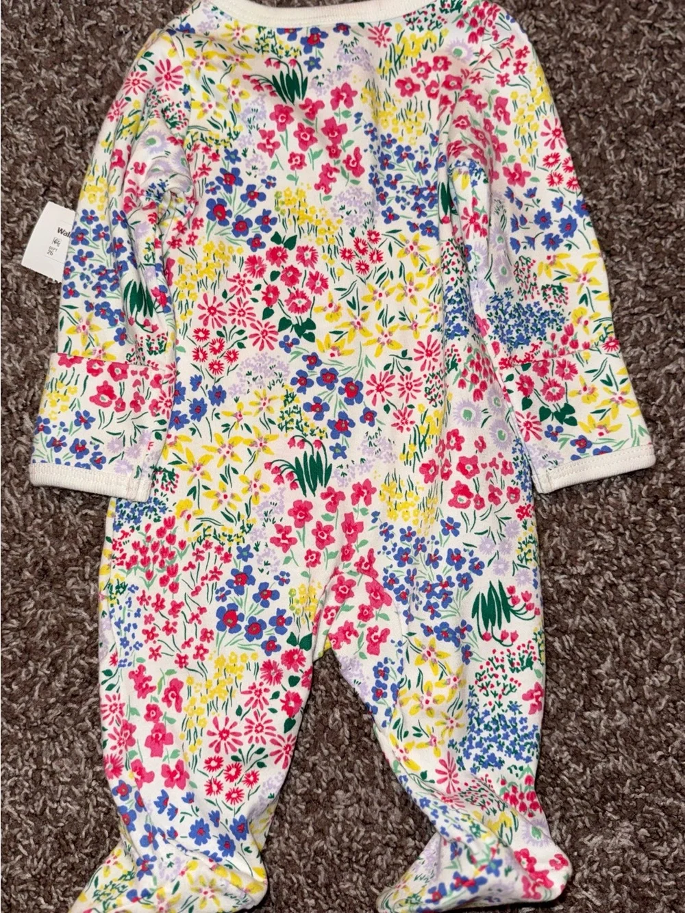 Wonder Nation Baby Girls’ Flower Sleeper